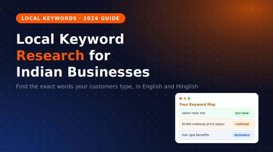 Local Keyword Research: The 2026 Guide